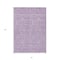 Homeroots 5' X 8' Lavender Lilac And Ivory Floral Washable Indoor Outdoor Area Rug 582357 - alternate 8