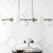 Jonathan Y Luca Parisian 53" 7-Light Modern Glam Iron Globe Linear LED Pendant, Brass Gold/White JYL7573A - alternate 8