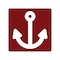 Sign Solutions Usa Marina (Symbol), 30 in W x Square, Aluminum Sign DUS10DWT3030RS-053 - alternate 1
