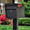 Mail Boss Locking Security Post-Mount Mailbox, Black, USPS Approved 805920 - alternate 9