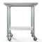 Koolmore 24'' x 30'' 18-Gauge 304 Stainless Steel Commercial Work Table with Casters CT2430-18C - alternate 8