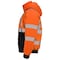 Dome75 Hi-Vis Bomber Jacket, Polyester, Class ANSI/ISEA 107-2020 Class 3 Type R, HiVis Orange/Black Bottom DJB3832 - alternate 4