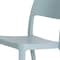 Homeroots Set of Two Baby Blue Heavy Duty Plastic Outdoor Stacking Accent Chairs, 2PK 565223 - alternate 6