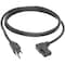 Eaton Tripp Lite Series Computer Power Cord, NEMA 5-15P to Left-Angle C13 - 10A, 125V, 18 AWG, 6 ft. P006-006-13LA - alternate 5