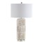 Jonathan Y Rosette 28.5" Seashell/Resin/Crystal LED Table Lamp, Cream JYL1006A - alternate 9