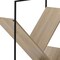 Homeroots 60" Taupe Metal Five Tier Geometric Bookcase 489787 - alternate 8