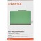 Universal Classification Folder, Lgal, 6S, Green, 10PK UNV10312 - alternate 1