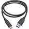 Tripp Lite USB C to USB-A Cable 3.1 5 Gbps USB-IF Cert USB Type C M/M 3ft U428-C03-G2 - alternate 4