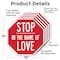 Signmission Stop In the Name of Love, 10 inch X 10 inch, Aluminum Metal Signs, 5PK OC-A-5Pack-10-290 - alternate 4