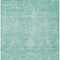 Homeroots 9' X 12' Aqua And Ivory Damask Washable Indoor Outdoor Area Rug 603357 - alternate 6