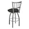 Holland Bar Stool Co 810 Contessa Stainless Steel 36in Swivel Bar Stool with Canter Iron Seat 81036SS008 - alternate 5