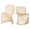 Bali & Pari Rosalba Bohemian Light Honey Rattan 2-Piece S-Curve Dining Chair Set 256-2PC-14168-ZORO - alternate 1