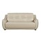 Homeroots 86" Beige Faux Leather Sofa With Black Legs 329507 - alternate 1