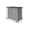 Homeroots 27" Gray One Drawer Nightstand 527066 - alternate 7