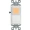 Leviton Illuminated Switch Decora 15 amps Single Pole Rocker White White L5611-2LW - alternate 7