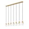 Z-Lite Aimie 7-Light Linear Chandelier, 6 in W, Modern Gold 828P6-7L-MGLD - alternate 8