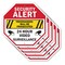 Signmission Security Alert Trespassers Will Be, 10 inch X 10 inch, Aluminum Metal Signs, 5PK OC-A-5Pack-10-5 - alternate 1