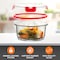 Serenelife 24 Piece Glass Storage Containers with Lids, Glass Meal Prep Container Set for Lunch, Red, 24PK SLGL24R - alternate 4