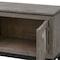 Homeroots 93" Gray Solid Wood Cabinet Enclosed Storage Distressed TV Stand 528755 - alternate 6