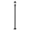 Z-Lite Tiberius 4 Light Outdoor Post Mounted Fixture, Black/Clear Seedy, 9.25 In W x 118.5 In H 5017PHBS-536P-BK - alternate 1