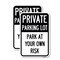 Signmission Private Parking Lot, 12'' X 18'' 2 Signs, Heavy Gauge Aluminum, 2PK A-1218-2PACK-23266 - alternate 1