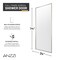 Anzzi Welle 74x34in Framed Fixed Shower Screen Door, Brushed Nickel with 5/16in 8mm Tempered Clear Glass SD-AZ22-01BN - alternate 8