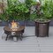 Leisuremod Walbrooke Patio Round Fire Pit and Tank Holder with Slats Design, Brown WBRS-29-24-GL - alternate 9