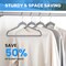 Simple Deluxe Velvet Hangers, Space Saving Heavy Duty Clothes Hangers, Grey, 30PK HKHANGVELVET30GRY - alternate 6