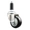 Service Caster 3.5 Inch 316SS Black Polyurethane Wheel Swivel 1 Inch Expanding Stem Caster SCC-SS316EX20S3514-PPUB-BLK-1 - alternate 1