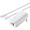 Belkin BOOSTCHARGE BRAIDED USB-C TO LIGHTNING CABLE 2M / 6.6FT, WHITE CAA004BT2MWH - alternate 6
