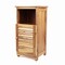Happimess Serene 27.5"H Handcrafted Acacia Wood Bathroom Freestanding Floor Bathroom Storage Cabinet w/Louver SHF2001A - alternate 1