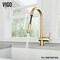 Vigo Gramercy Single Handle Pull-Down Spout Kitchen Faucet in Matte Brushed Gold VG02008MG - alternate 7