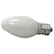Sylvania Incandescent Bulb, 4 W, C7 Lamp, E12 Candelabra Lamp Base, 16 Lumens, 2850 K Color Temp 13553 - alternate 3
