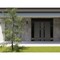 Vdomdoors Front Exterior Prehung Aluminum Double Doors Ronex0144 Grey 2 Sidelights and Top Transom Mirrored RONEX0144DEXD-GRE-W14+72+14xH96+12-RH-O - alternate 3