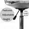 Fabulaxe Clear Acrylic Desk Chair - Armless Office Chair, Height Adjustable, Rolling Chair - Modern QI004673.CL.2 - alternate 10