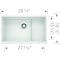 Blanco Precis Cascade Single, White 519453 - alternate 5