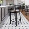 Flash Furniture HERCULES Black Ladder Back Metal Restaurant Counter Stool - Mahogany Wood Seat XU-DG697BLAD-24-MAHW-GG - alternate 9