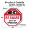 Signmission Be Aware CCTV In Operation, 10 inch X 10 inch, Plastic Sign, 2PK OC-P-2PACK-10-32 - alternate 6