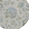 Homeroots 8' Taupe Navy Blue And Denim Blue Round Floral Washable Indoor Outdoor Area Rug 589508 - alternate 8