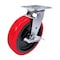 Hyw Products Heavy Duty Caster 8in Polyurethane on Plastic Wheel, Swivel with Brake 40-80S-A1-PU-TB - alternate 1