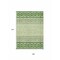 Homeroots 9' X 12' Green Sage And Ivory Geometric Washable Indoor Outdoor Area Rug 613847 - alternate 7