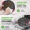 Nutrichef 2-Piece 13-Inch Nonstick Pizza Tray, Round Carbon Steel Non-Stick Pizza Pan with Perforated Holes NCBPIZX2 - alternate 5
