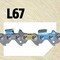 Oregon Controlcut Chain, 16" 22BPX .325" 67 DL L67 - alternate 8