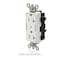 Leviton Straight Blade Receptacle, 5-20R, 20 A, 125V AC, Flush Mount, Self-Grounded MT163-2I - alternate 3