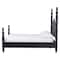 Baxton Studio Martino Four-Poster Platform Bed, Queen, Black 264-14391-ZORO - alternate 7