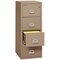 Fireking 4 Drawer, 1 Hr Fire & impact rated, 25" depth Letter Taupe 4-1825-CTA - alternate 4