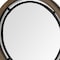 Homeroots 28" Brown Round Wood Framed Accent Mirror 376408 - alternate 6