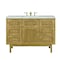 James Martin Vanities Laurent 48'' S Vanity, Light Natural Oak w/ Victorian Sil Top w/FreePower Wireless Charger 545-V48-LNO-FVSL - alternate 1