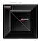 Smarty Had A Party 4.5" Black Square Plastic Pastry Plates (240 plates), 240PK 704-CASE - alternate 9