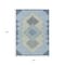Homeroots 8' X 10' Denim Blue Gray And Brown Geometric Washable Indoor Outdoor Area Rug 631906 - alternate 6